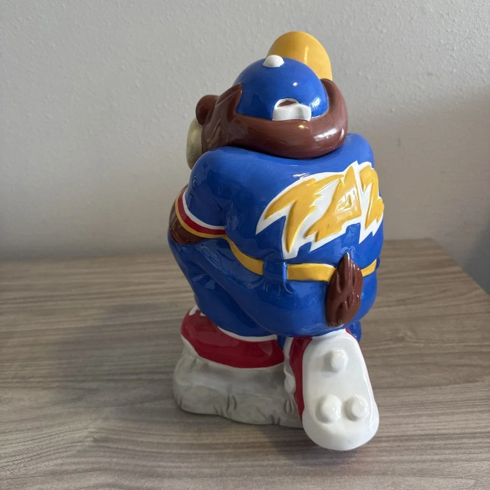 TAZ Tasmanian Devil Batter Up Cookie Jar Baseball Gibson Looney Tunes WB VGC